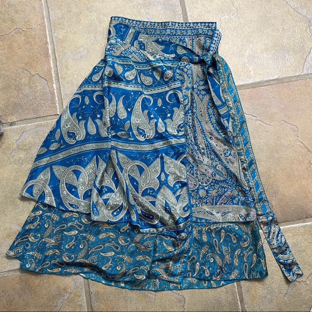 Iris Impressions Wrap Skirt